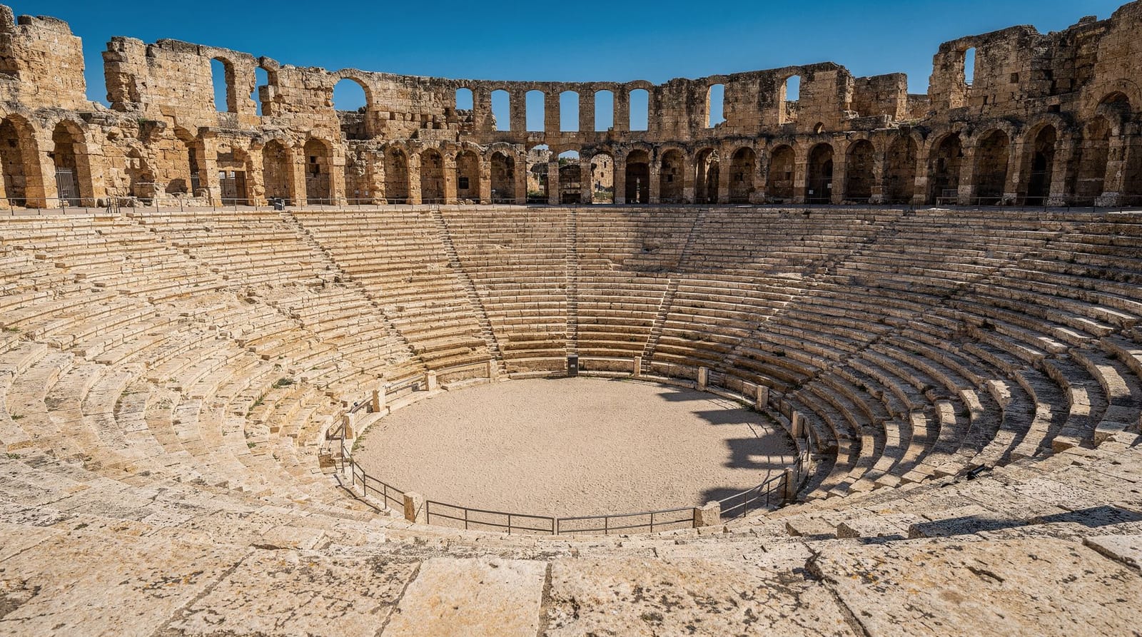 El Djem, vu du sommet des gradins