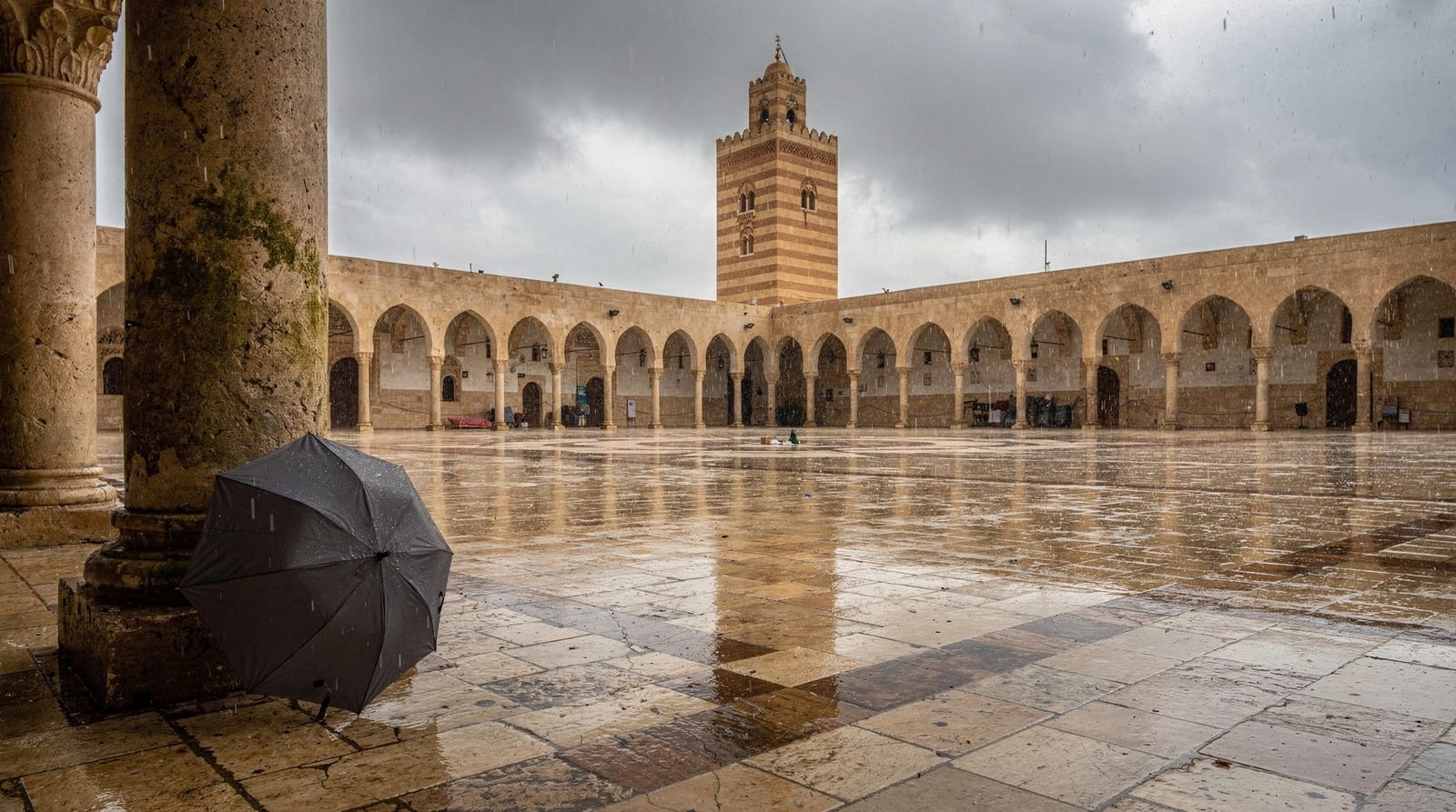 Kairouan sous la pluie