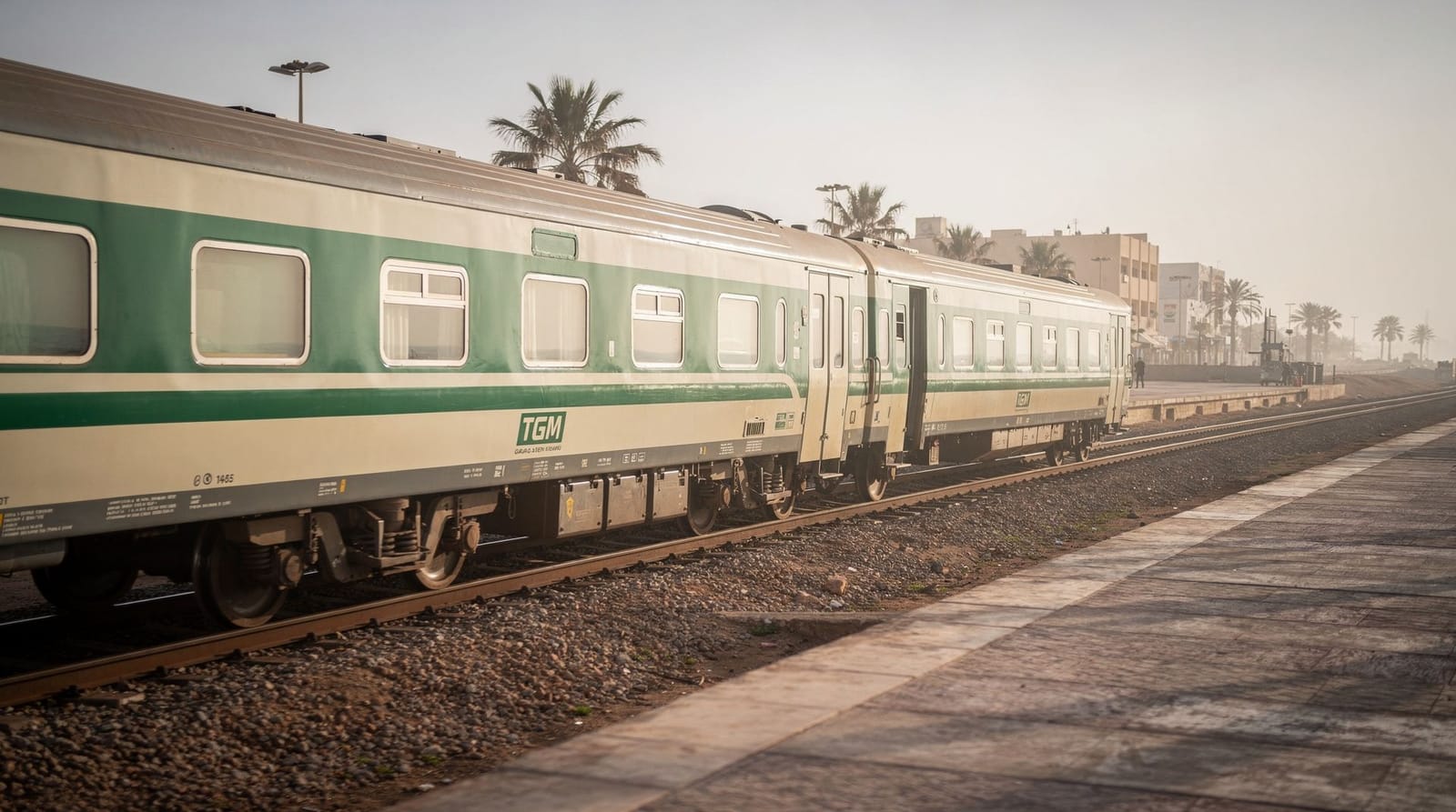 Le TGM vers La Marsa