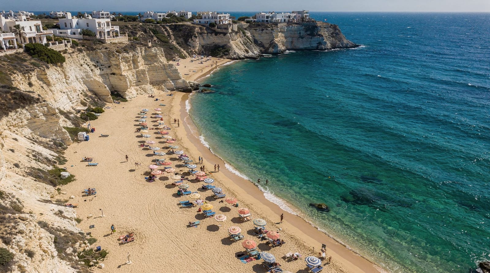 As praias de Gammarth e La Marsa