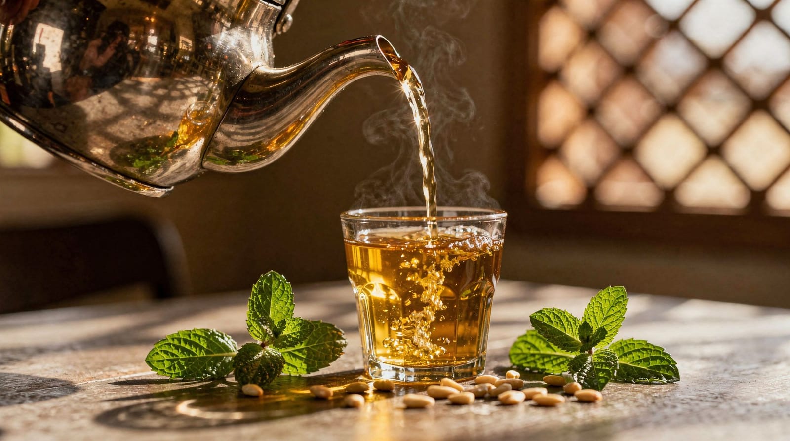 Chá de menta e cultura de café na Tunísia