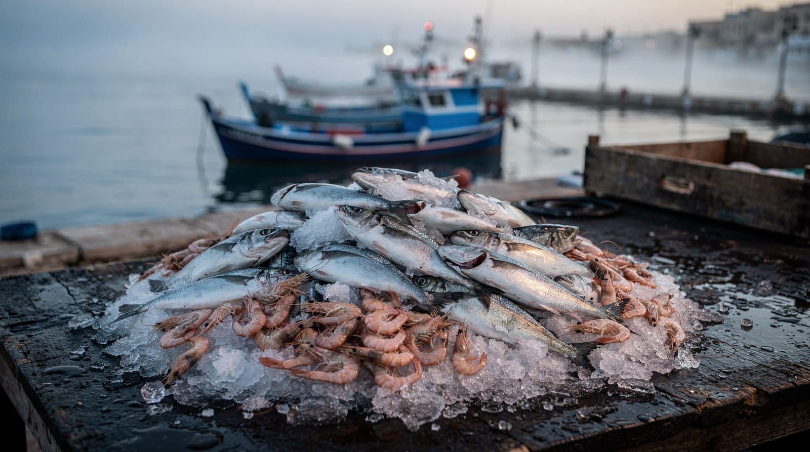 Marisco e peixe em La Goulette e La Marsa