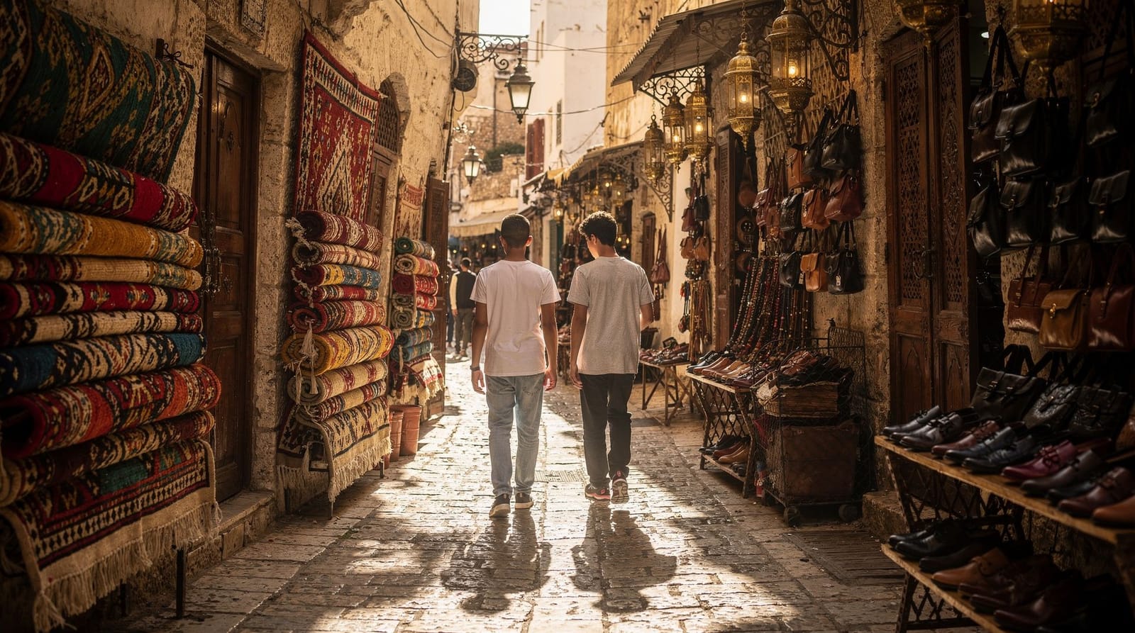Tunis com adolescentes
